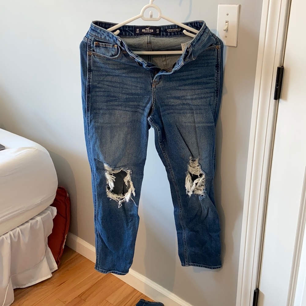 Hollister high rise mom jean